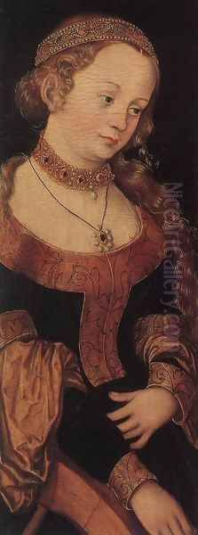 St Catherine of Alexandria Oil Painting by Lucas The Elder Cranach