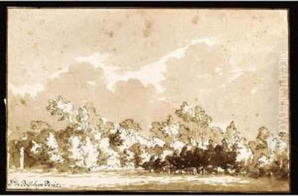 View Of Trees, Near Rijswijk Oil Painting by Johannes Episcopius