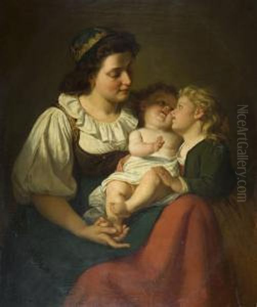 Il Nuovo Nato. Oil Painting by Rudolf Epp