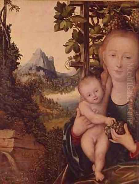 Madonna and Child 3 Oil Painting by Lucas The Elder Cranach