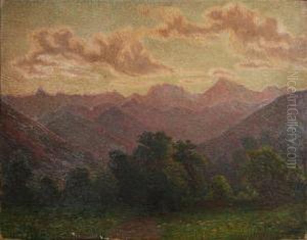 Paesaggio Montano Oil Painting by Carlo Erba