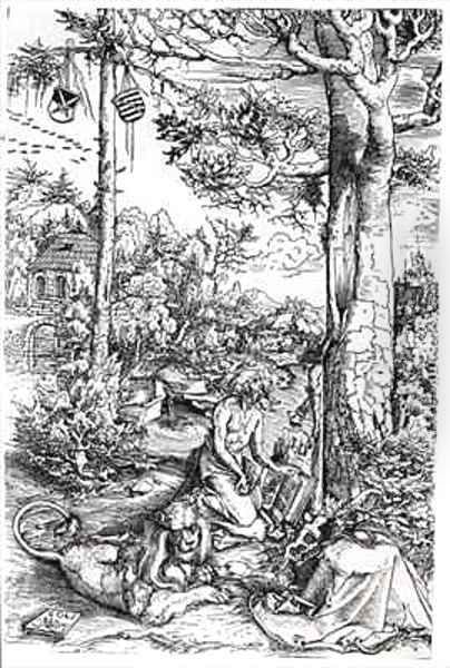 The Penitence of Saint Jerome Oil Painting by Lucas The Elder Cranach