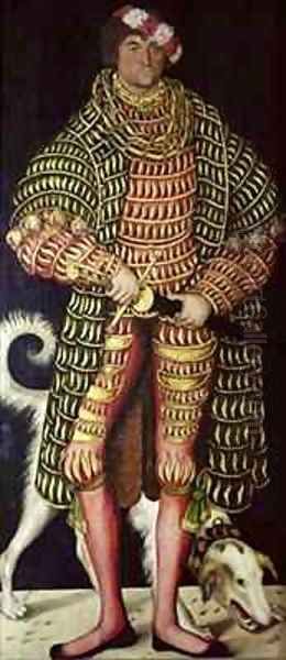 Henry Duke of Saxony 1473-1541 Oil Painting by Lucas The Elder Cranach