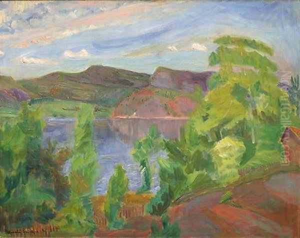 Fra Holmsbu 1931 1931 Oil Painting by Thorvald Erichsen