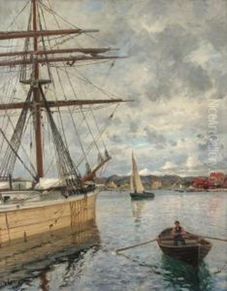 Vastkustvy. Oil Painting by Johan Erik Ericson