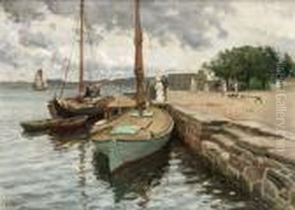 Vedskuta, Marstrand Oil Painting by Johan Erik Ericson