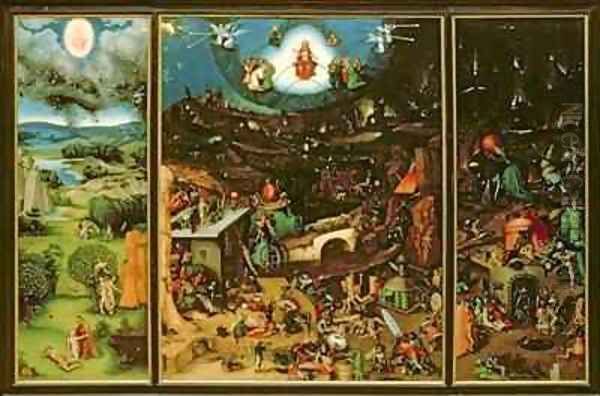 The Last Judgement Oil Painting by Lucas The Elder Cranach