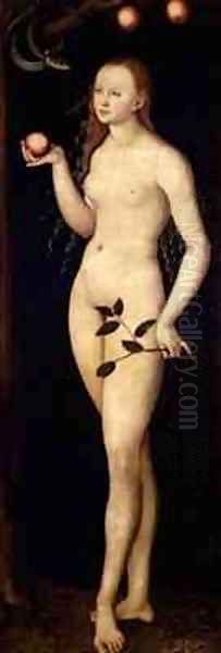 Eve 2 Oil Painting by Lucas The Elder Cranach