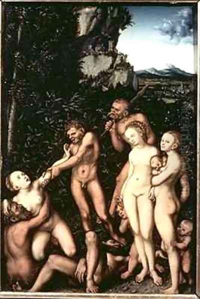 Fruits of Jealousy Oil Painting by Lucas The Elder Cranach