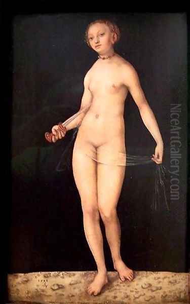 Lucretia 3 Oil Painting by Lucas The Elder Cranach