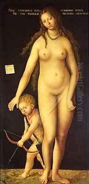 Venus and Cupid 5 Oil Painting by Lucas The Elder Cranach