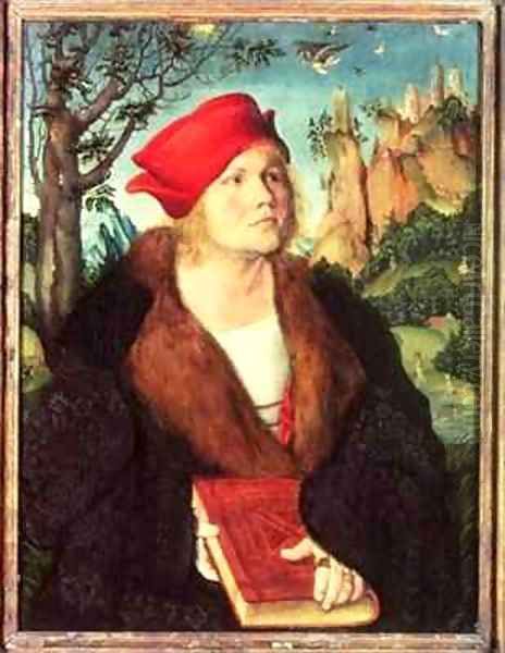 Dr Johannes Cuspinian Oil Painting by Lucas The Elder Cranach