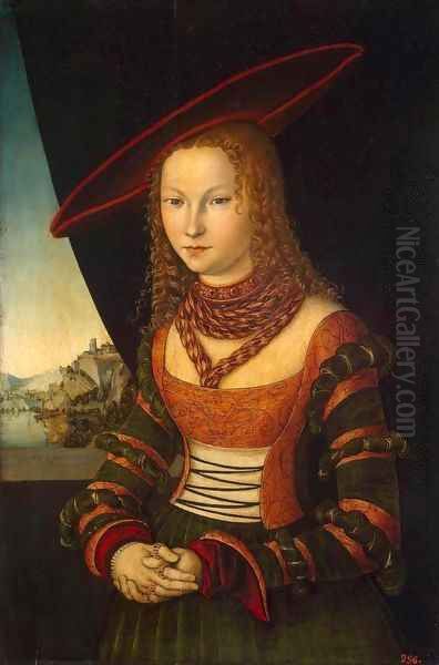 Portrait of a Woman Oil Painting by Lucas The Elder Cranach