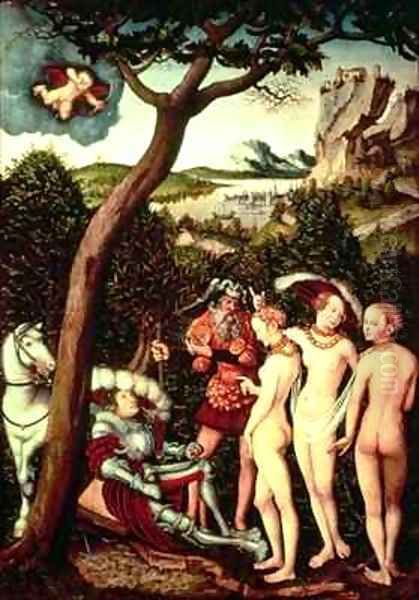 The Judgement of Paris Oil Painting by Lucas The Elder Cranach