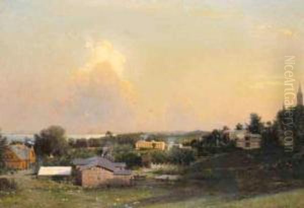 Krajobraz Nadmorski Oil Painting by Hermann Eschke