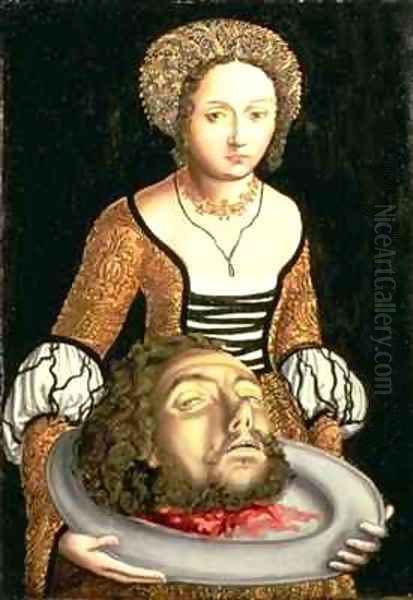 Salome Oil Painting by Lucas The Elder Cranach