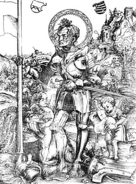 St George Oil Painting by Lucas The Elder Cranach