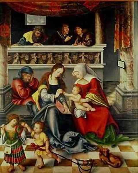 The Altarpiece of the Holy Kinship Oil Painting by Lucas The Elder Cranach