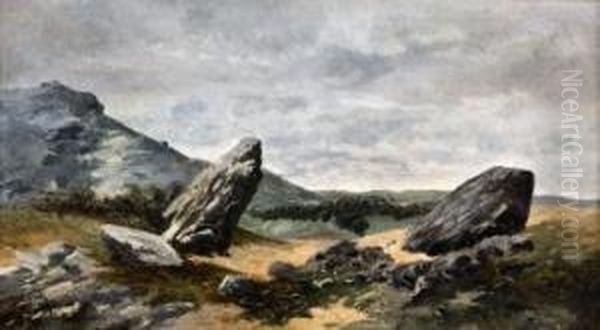 Sierra De Guadarrama Oil Painting by Juan Espina Y Capo