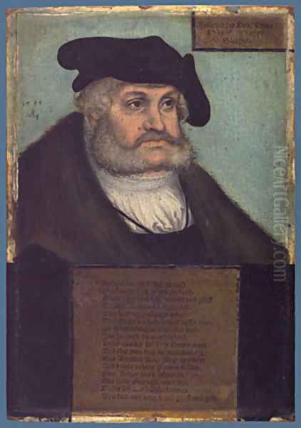 Frederick III the Wise Elector of Saxony 1533 Oil Painting by Lucas The Elder Cranach