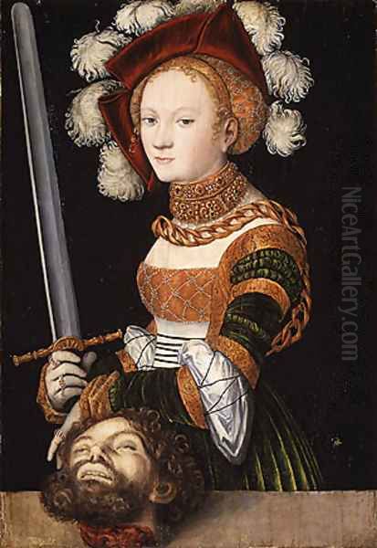 Judith with the Head of Holofernes ca 1530 Oil Painting by Lucas The Elder Cranach