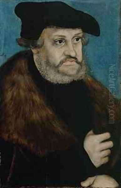 Portrait of Frederick the Wise Elector of Saxony Oil Painting by Lucas The Elder Cranach