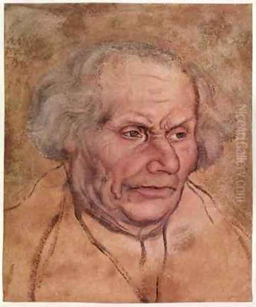 Portrait of Hans Luther 1459-1530 Father of Martin Luther Oil Painting by Lucas The Elder Cranach