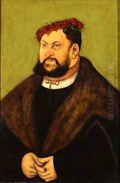 Portrait of John I the Steadfast Elector of Saxony Oil Painting by Lucas The Elder Cranach