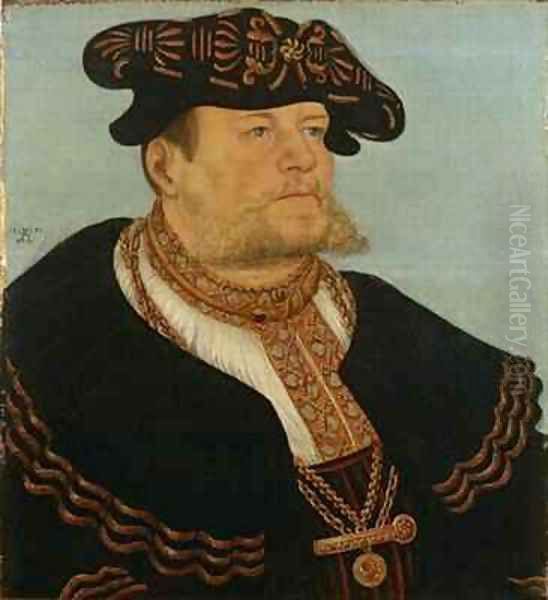 Portrait of the Chancellor Gregor Brueck Oil Painting by Lucas The Elder Cranach