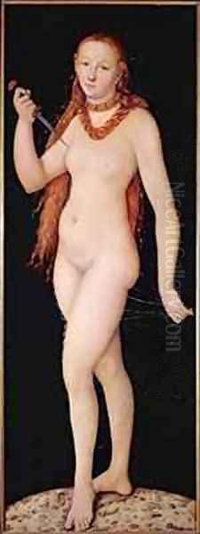 The Death of Lucretia Oil Painting by Lucas The Elder Cranach