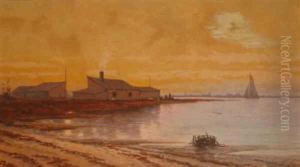 Coastal Scene Oil Painting by George Emerick Essig