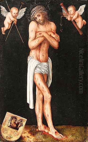 Christ the Man of Sorrows Oil Painting by Lucas The Elder Cranach