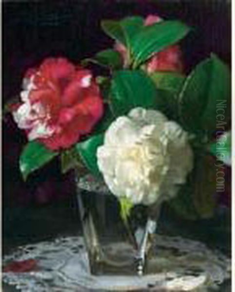 Bouquet De Fleurs Oil Painting by Denis Etcheverry