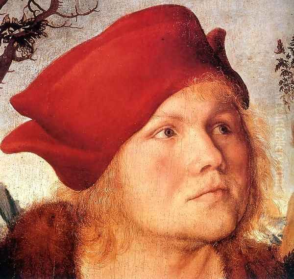 Portrait of Dr. Johannes Cuspinian (detail) Oil Painting by Lucas The Elder Cranach