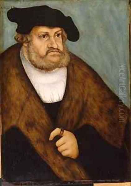 The Elector Johann of Saxony Oil Painting by Lucas The Elder Cranach