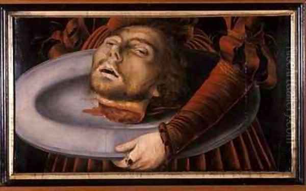 The head of John the Baptist Oil Painting by Lucas The Elder Cranach