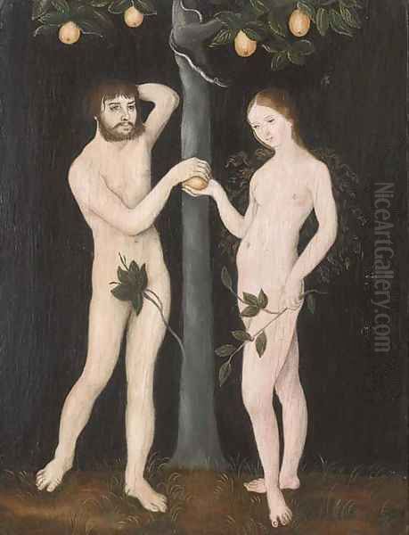 The Temptation Oil Painting by Lucas The Elder Cranach