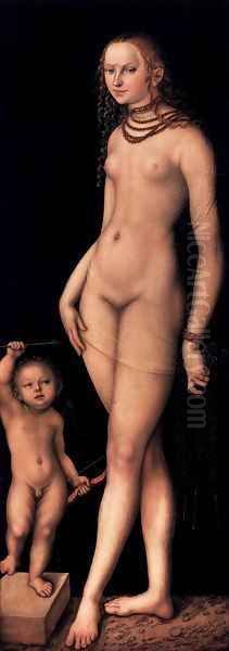 Venus and Cupid 7 Oil Painting by Lucas The Elder Cranach