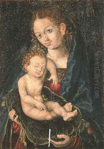 The Virgin and Child 2 Oil Painting by Lucas The Elder Cranach