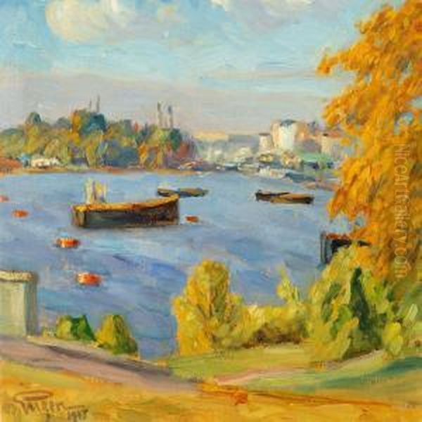 The Colours Of Autumn Oil Painting by Prince Eugen Of Sweden