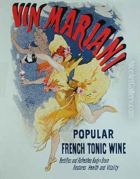 Poster advertising 'Mariani Wine', a popular French tonic wine, 1894 Oil Painting by Jules Cheret