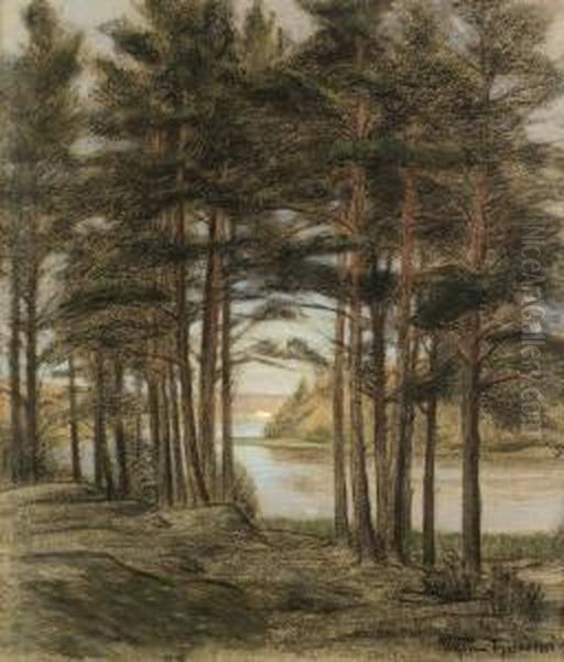 Skymning, Tyreso Oil Painting by Prince Eugen Of Sweden