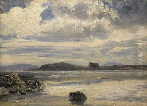 Bord De Mer Oil Painting by Eugene Isabey