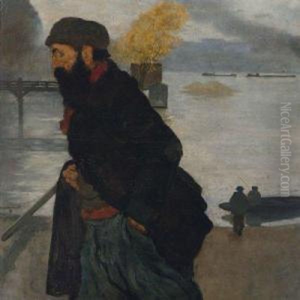 L'ouvrier De La Seine Oil Painting by Henri-Jacques Evenepoel