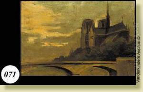 Notre-dame De Paris Oil Painting by Henri-Jacques Evenepoel