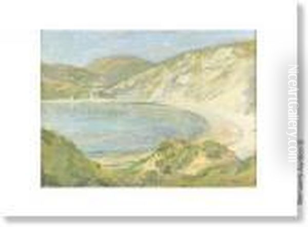 Bay Oil Painting by Reginald Grenville Eves