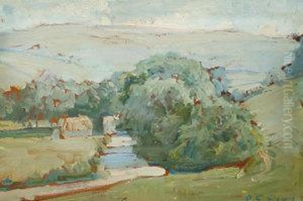 Oil On Panel Oil Painting by Reginald Grenville Eves