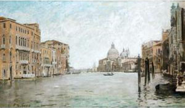 View Of Santa Maria Della Salute, Venice Oil Painting by Reginald Grenville Eves