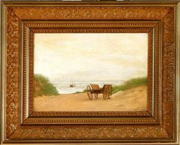 A Beach Scenery From Fano Island, Denmark Oil Painting by Julius Exner