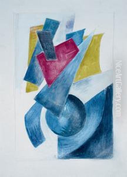 Composition Non Objective I
 Aquarelle Sur Papier Oil Painting by Alexandra Alexandrovna Exter